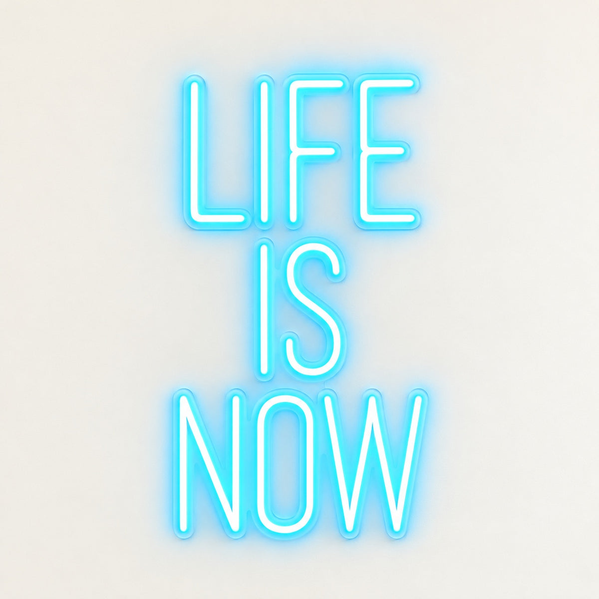 Life Is Now LED Neon Sign - natural light view