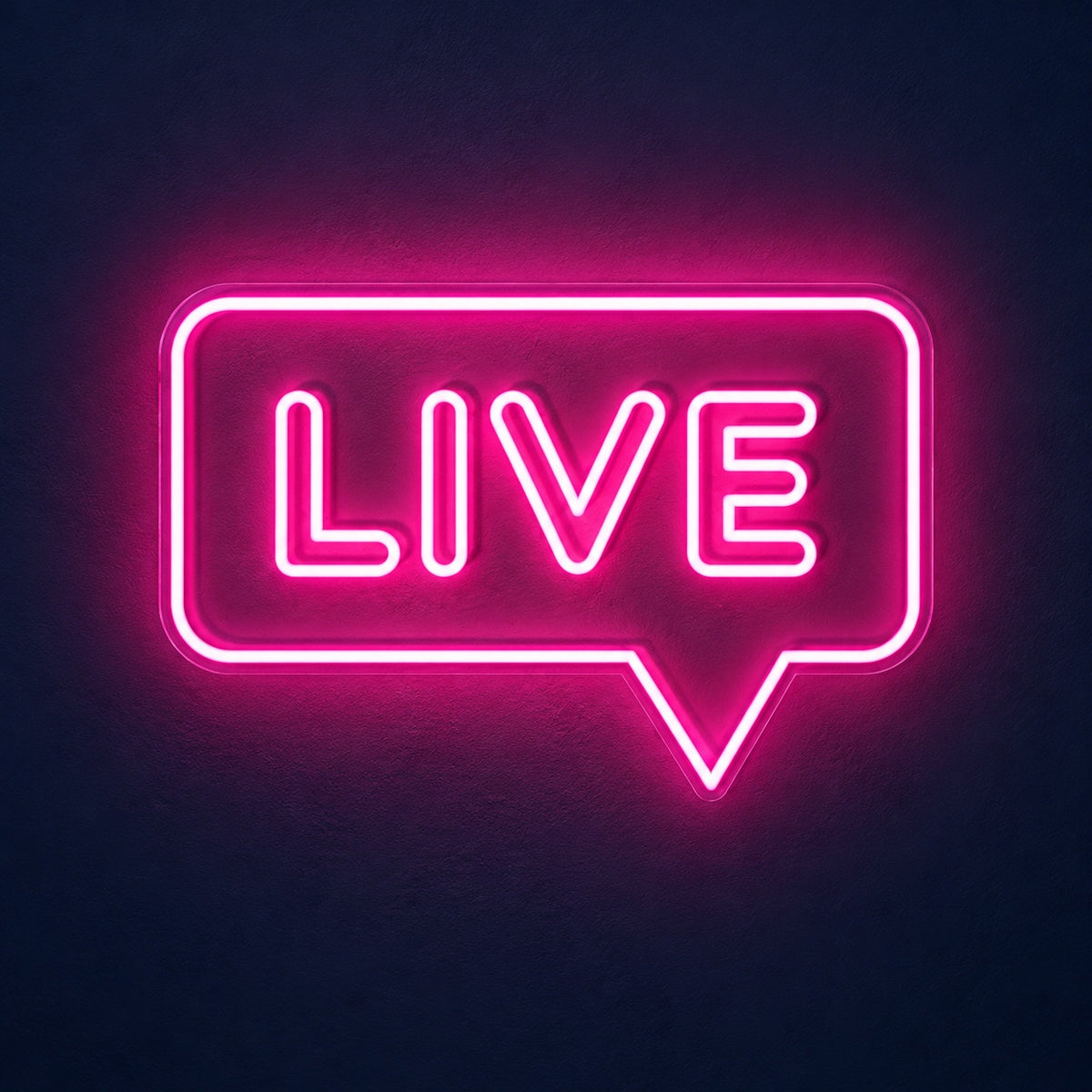 LIVE LED Neon Sign - product hero