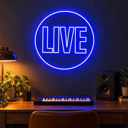 Live LED Neon Sign - advertising view