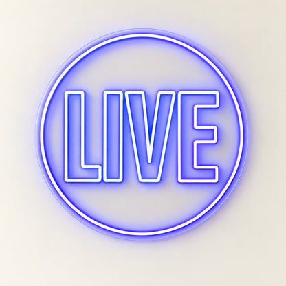 Live LED Neon Sign - natural light view