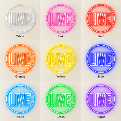 Live LED Neon Sign - nine-color grid