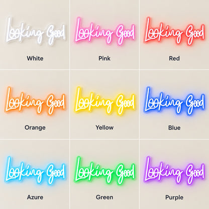 Looking Good LED Neon Sign - nine-color grid