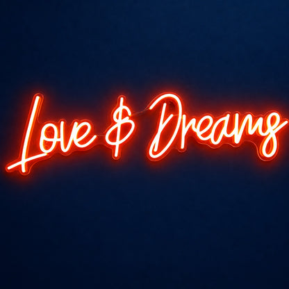 Love & Dreams LED Neon Sign - product hero