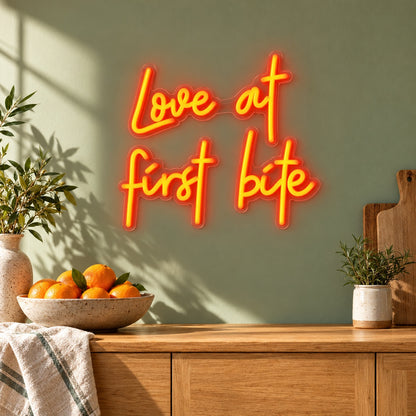Love At First Bite LED Neon Sign - lifestyle view