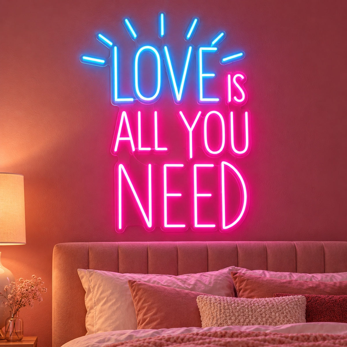 Love Is All You Need LED Neon Sign - advertising view