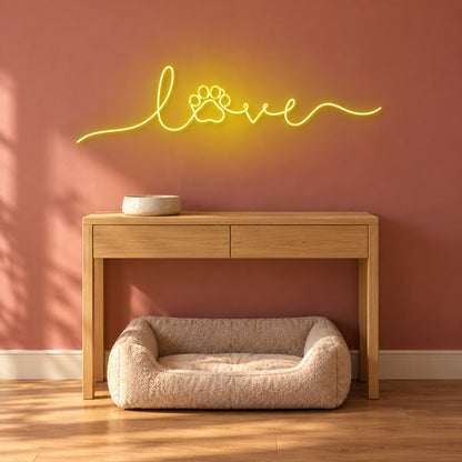 Love LED Neon Sign - advertising view