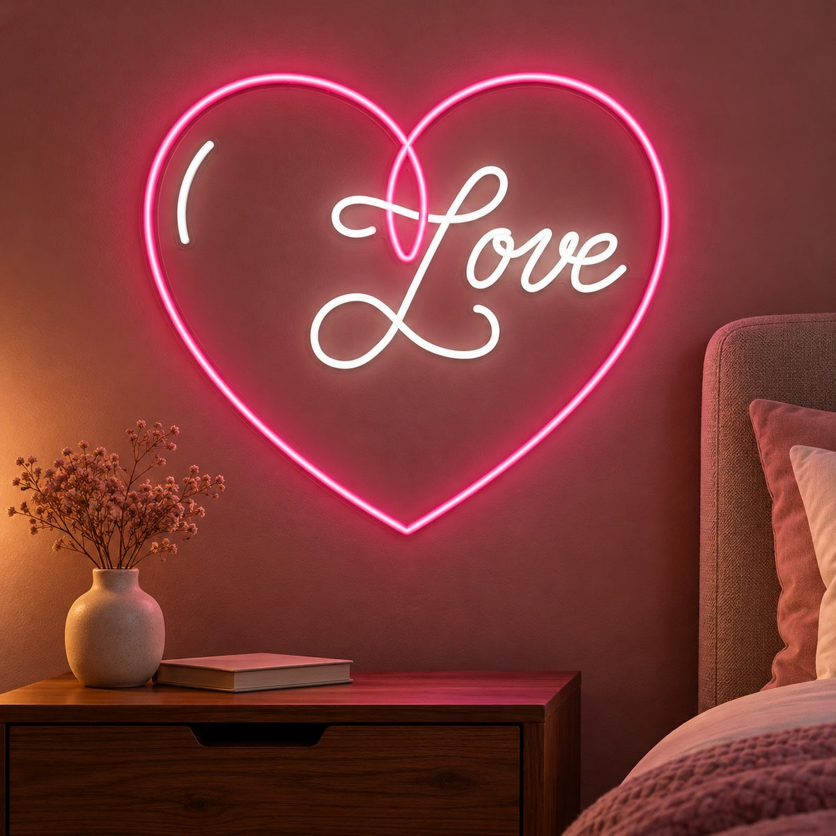 Love LED Neon Sign - advertising view