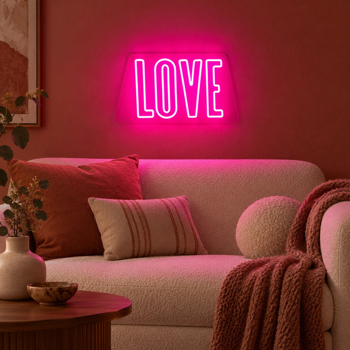 Love LED Neon Sign - advertising view