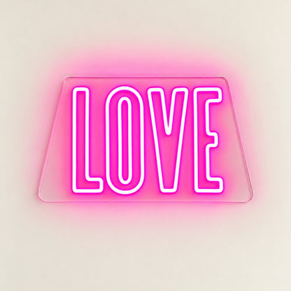 Love LED Neon Sign - natural light view