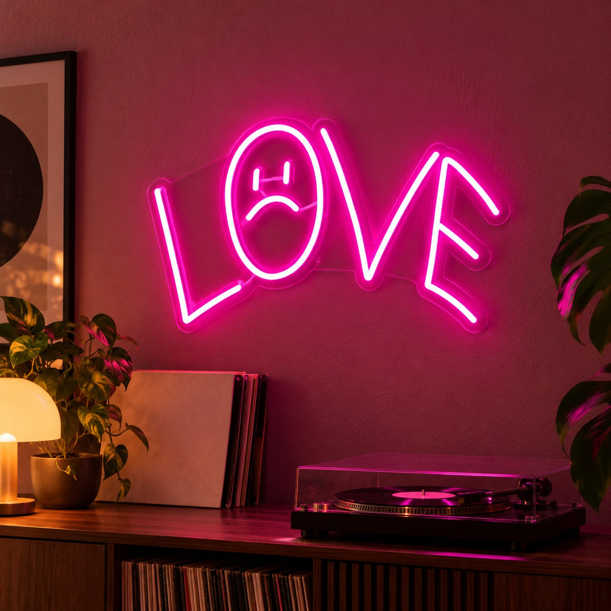 Love LED Neon Sign - advertising view