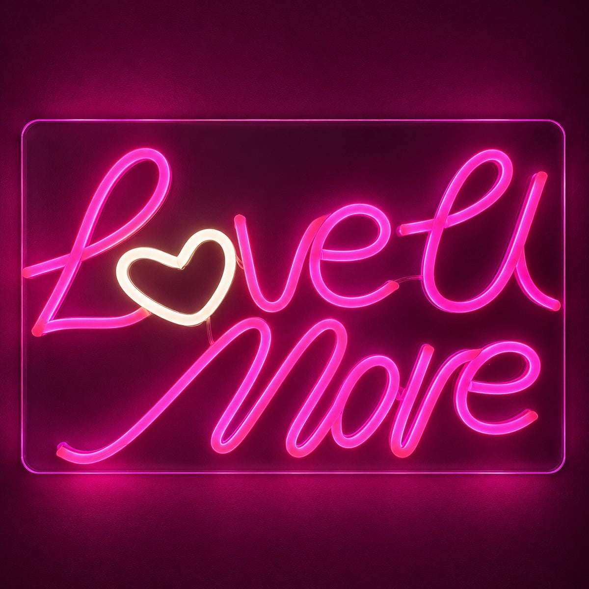 Love U More LED Neon Sign - product hero