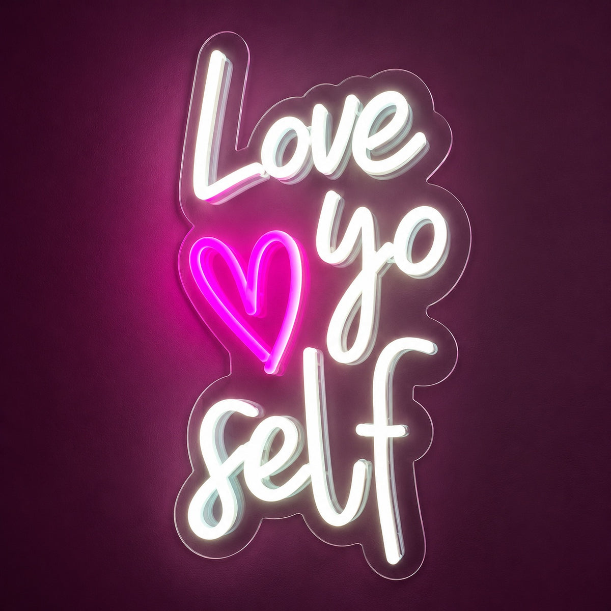 Love Yo Self LED Neon Sign - product hero