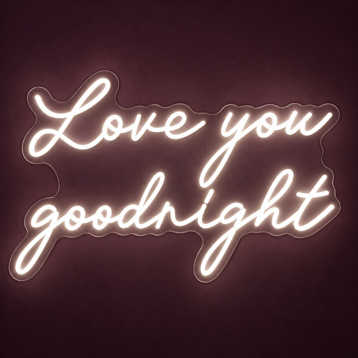 Love You Goodnight LED Neon Sign - product hero