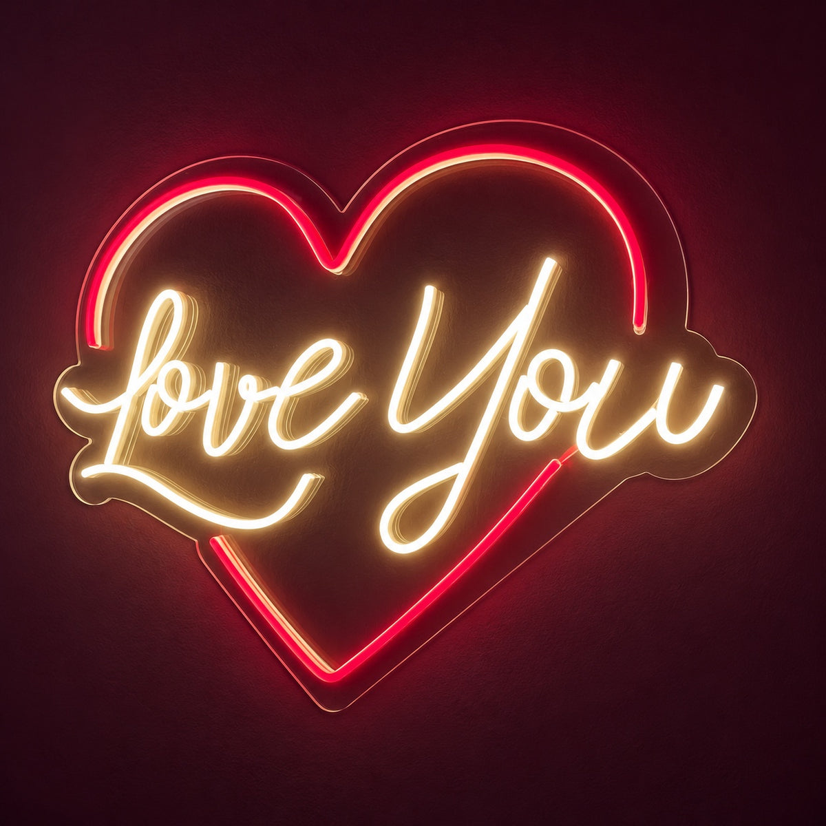 Love You LED Neon Sign - product hero