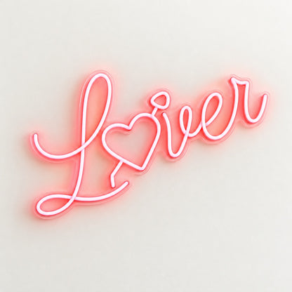 Lover LED Neon Sign - natural light view