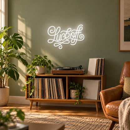 Luck Off LED Neon Sign - lifestyle view