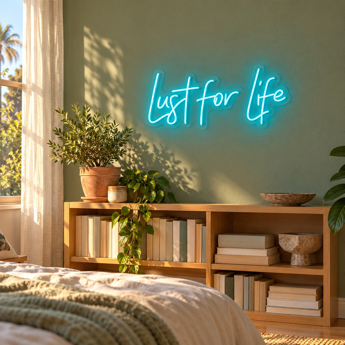 Lust For Life LED Neon Sign - lifestyle view