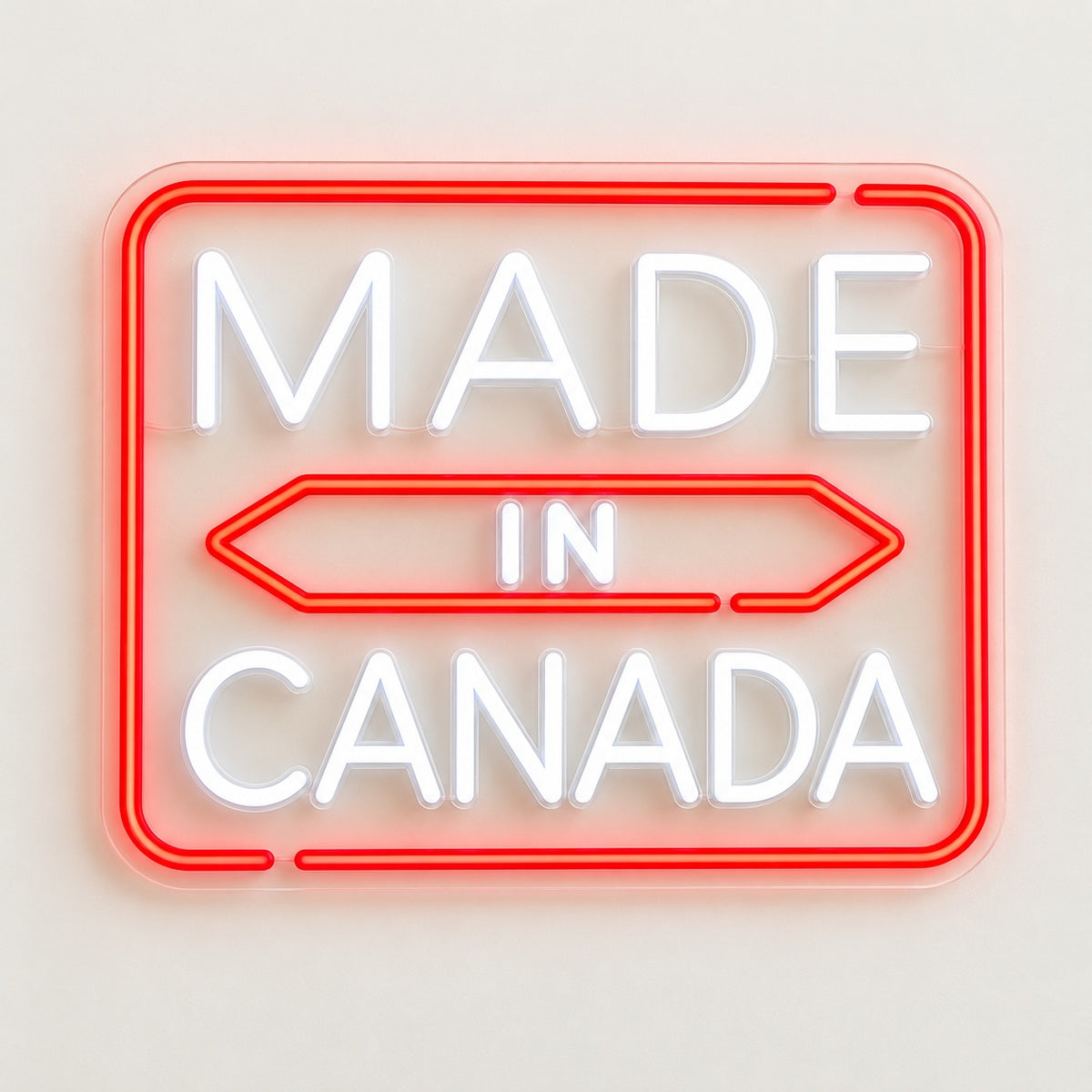 Made In Canada LED Neon Sign - natural light view