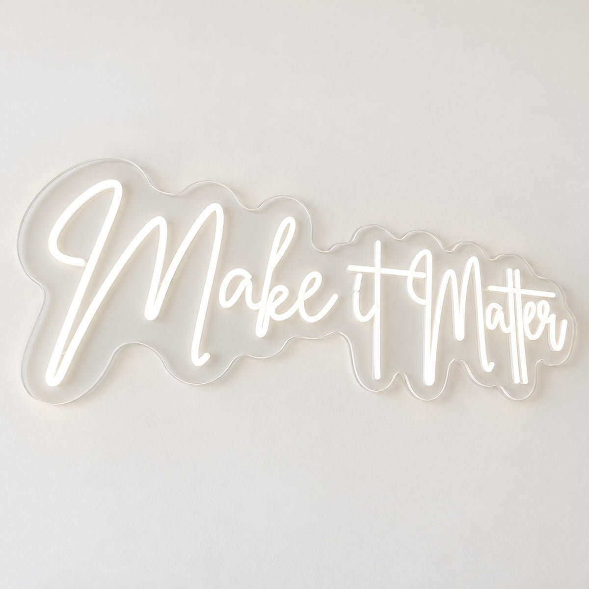 Make it Matter LED Neon Sign - natural light view