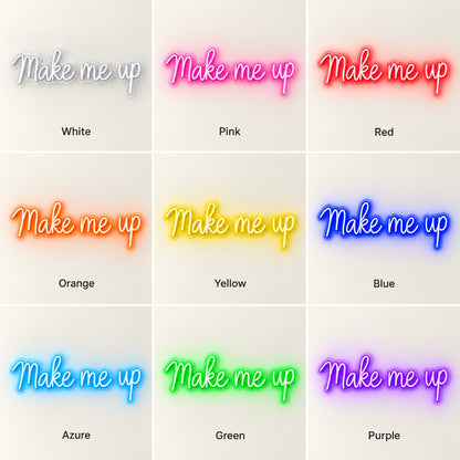 Make Me Up LED Neon Sign - nine-color grid