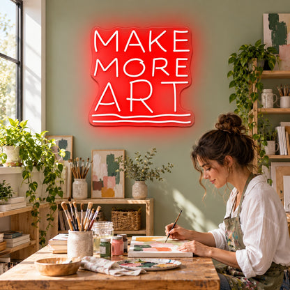 Make More Art LED Neon Sign - lifestyle view