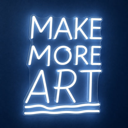 Make More Art LED Neon Sign - product hero