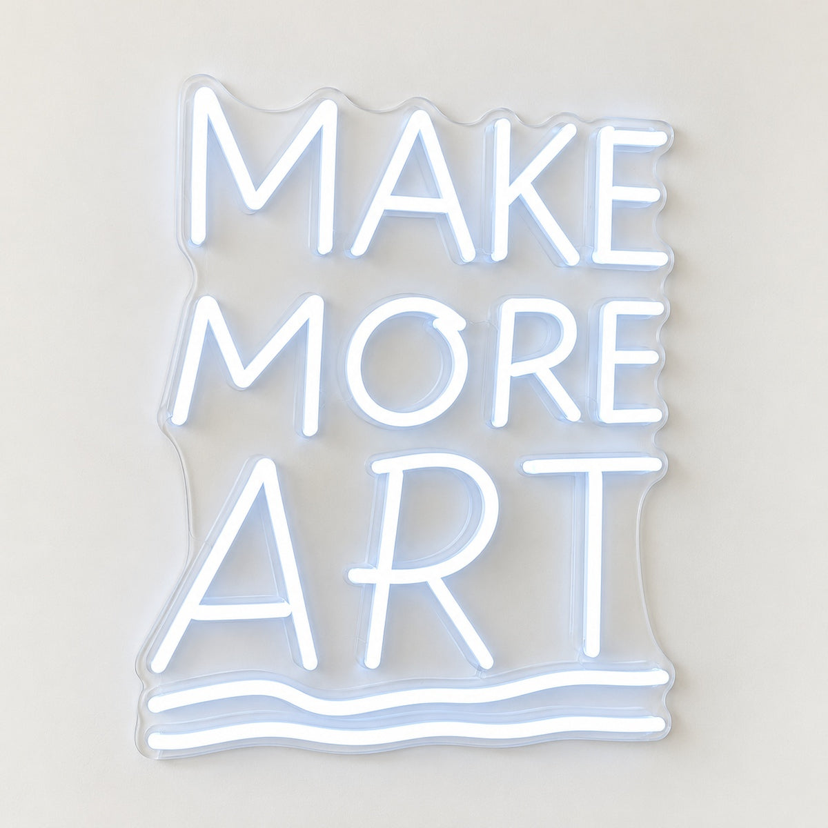 Make More Art LED Neon Sign - natural light view