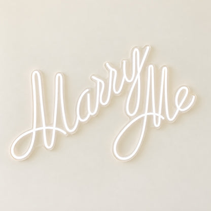 Marry Me LED Neon Sign - natural light view