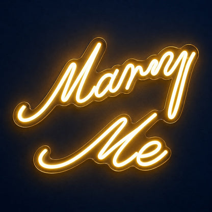 Marry Me LED Neon Sign - product hero