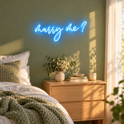 Marry Me LED Neon Sign - lifestyle view