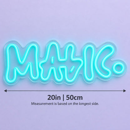 MHC LED Neon Sign - size guide