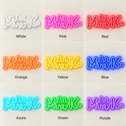 MHC LED Neon Sign - nine-color grid