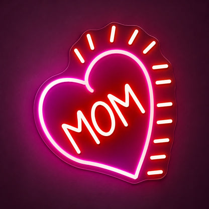 Mom LED Neon Sign - product hero