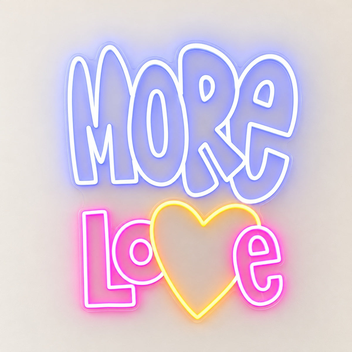 More Love LED Neon Sign - natural light view