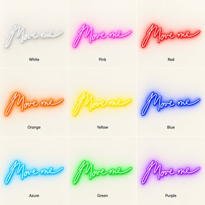 Move Me LED Neon Sign - nine-color grid