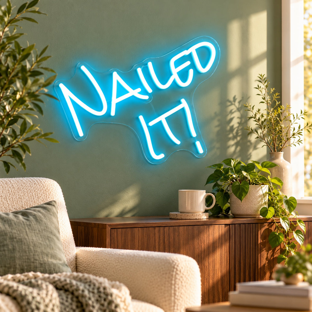 Nailed It LED Neon Sign - lifestyle view