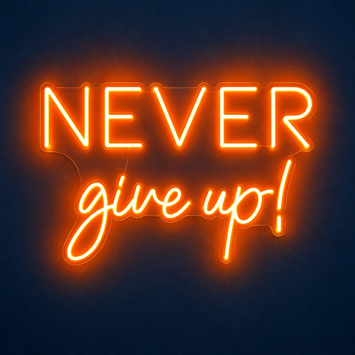 Never Give Up LED Neon Sign - product hero