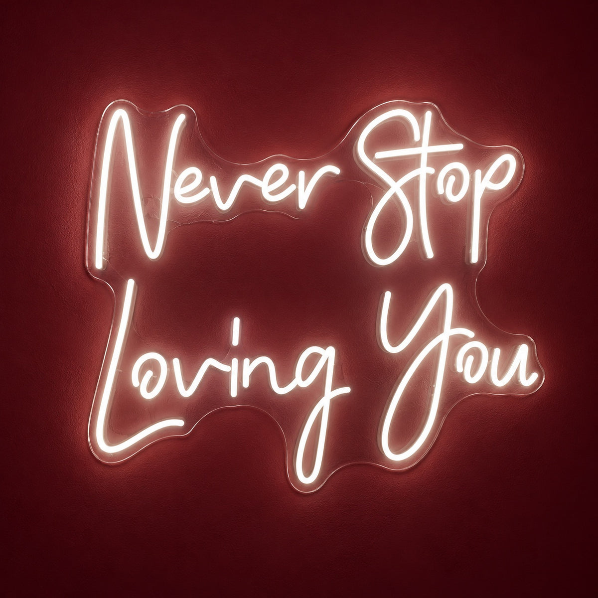 Never Stop Loving You LED Neon Sign - product hero