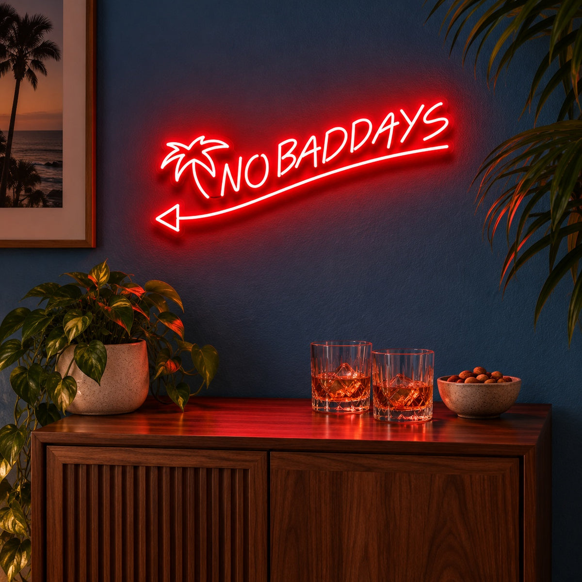 No Bad Days LED Neon Sign - advertising view