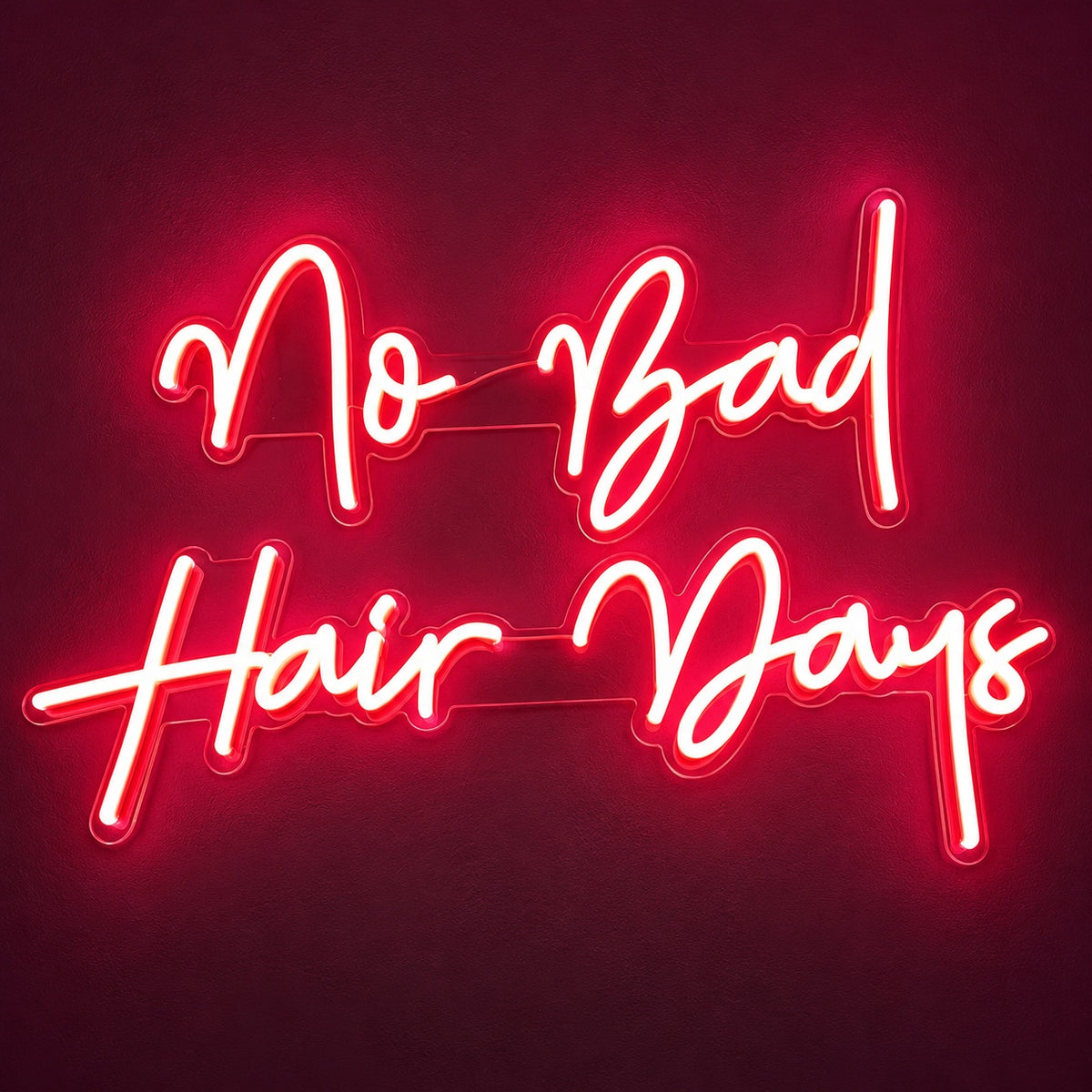 No Bad Hair Days LED Neon Sign - product hero