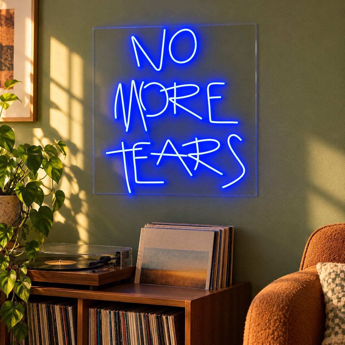 No More Tears LED Neon Sign - lifestyle view