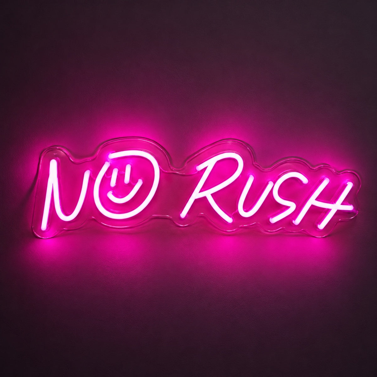 No Rush LED Neon Sign - product hero