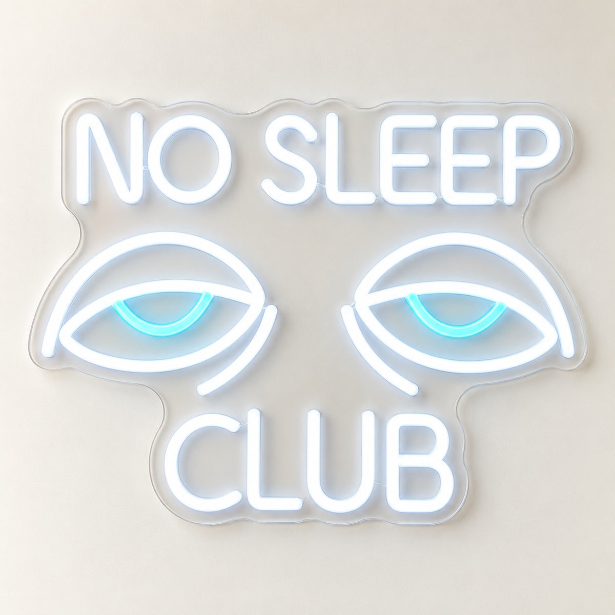 No Sleep Club LED Neon Sign - natural light view