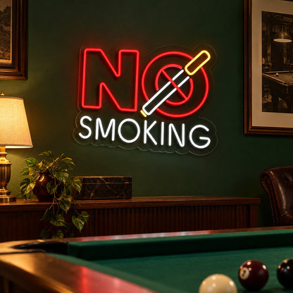 No Smoking LED Neon Sign - advertising view