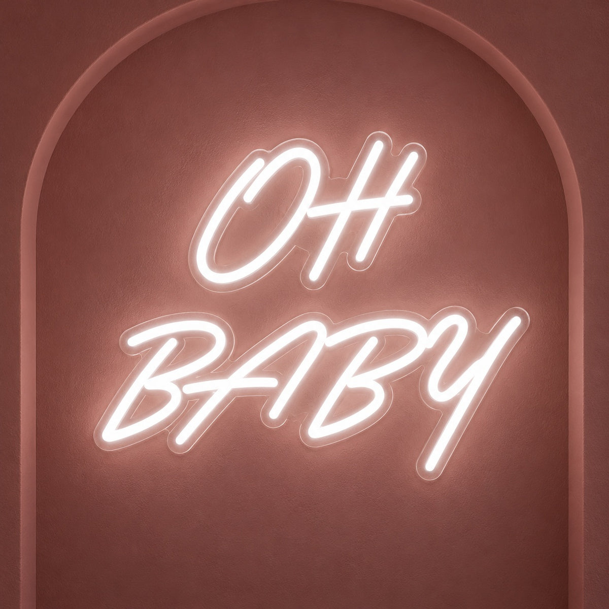 Oh Baby LED Neon Sign - product hero