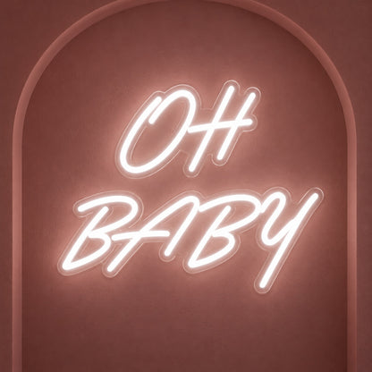 Oh Baby LED Neon Sign - product hero