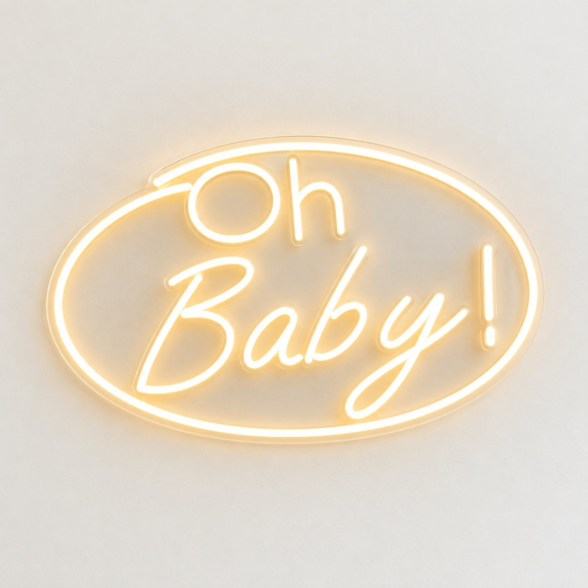 Oh Baby LED Neon Sign - natural light view