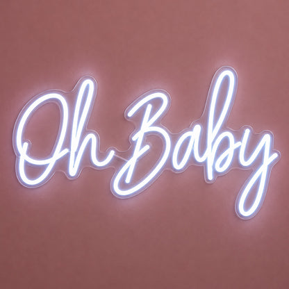 Oh Baby LED Neon Sign - product hero