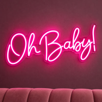 Oh Baby! LED Neon Sign - product hero