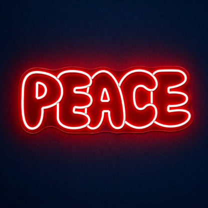 Peace LED Neon Sign - product hero